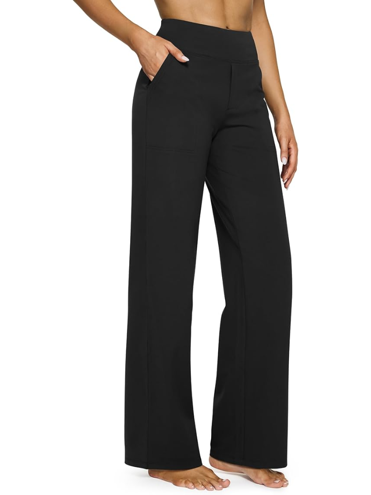 High Waisted Women's Dress Pant: Looks Like Slacks, Feels Like Yoga Pant