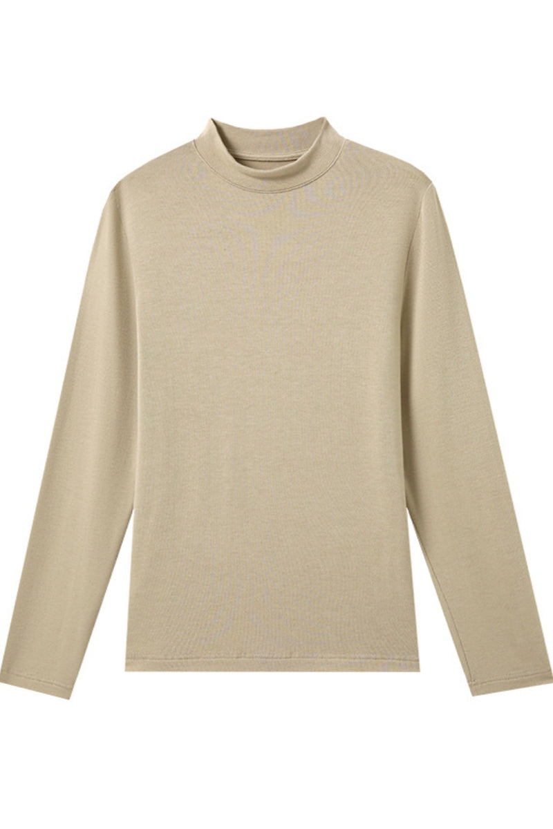 Lightweight Mock Neck Long Sleeve