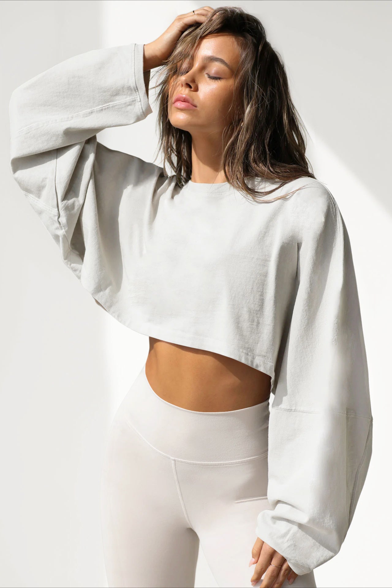 Ethereal Drift Oversized Crop Top