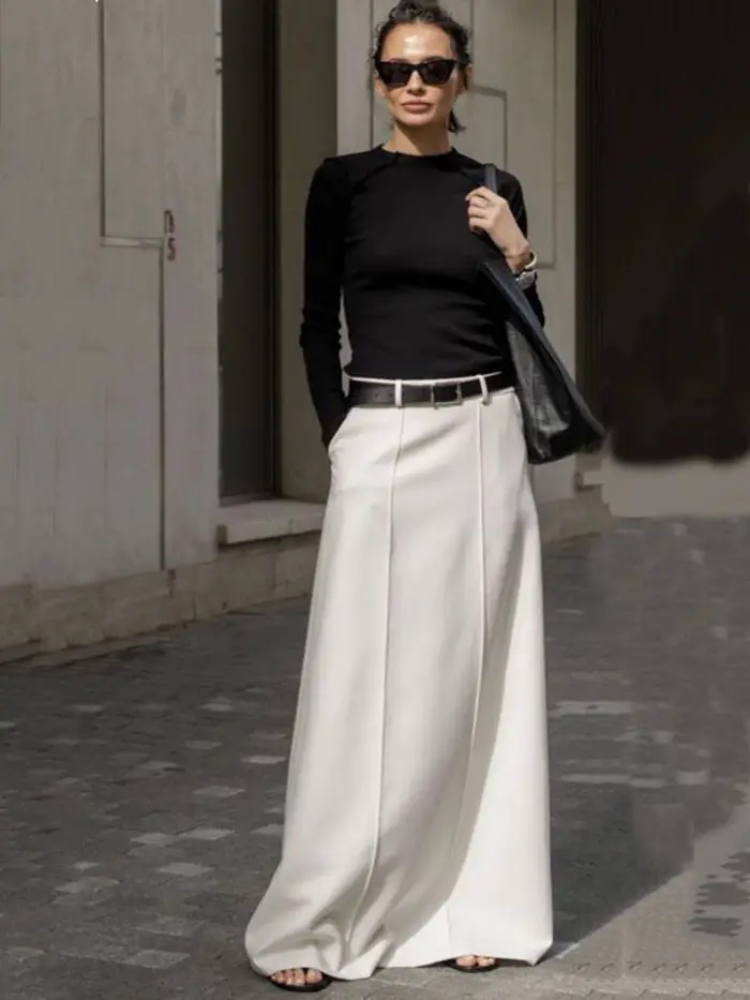 Ethereal Flow Tailored Skirt