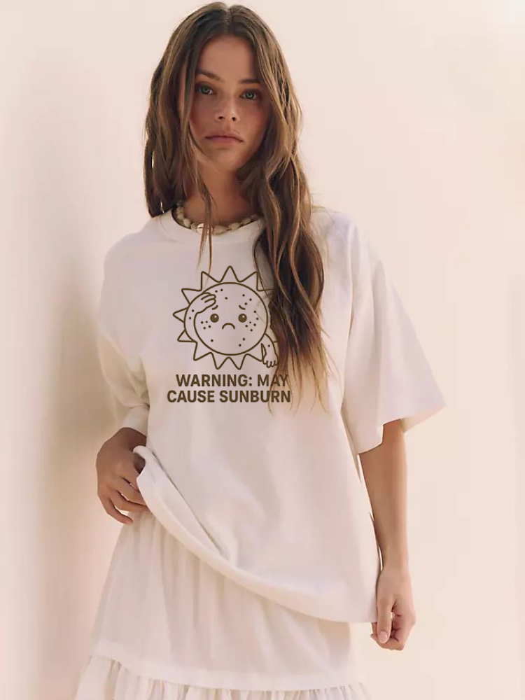 Sunburn Warning Classic Tee