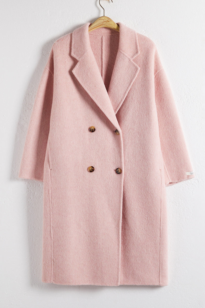 Warm Elegant Buttoned Long Coat