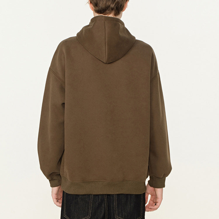 Espresso Minimalist Oversized Hoodie