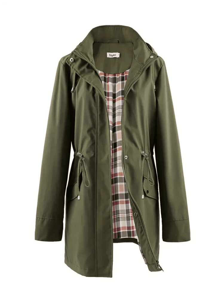 Heritage Plaid-Lined Waterproof Raincoat