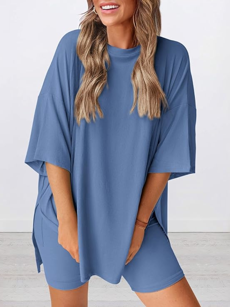 Women’s Soft Stretch Lounge Set – Comfy & Stylish 2-Piece Outfit