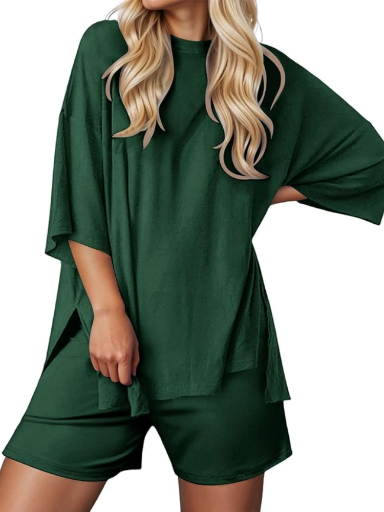 Women’s Soft Stretch Lounge Set – Comfy & Stylish 2-Piece Outfit