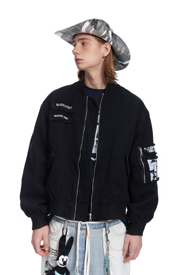 Urban Bomberjacke mit Patches für Herren