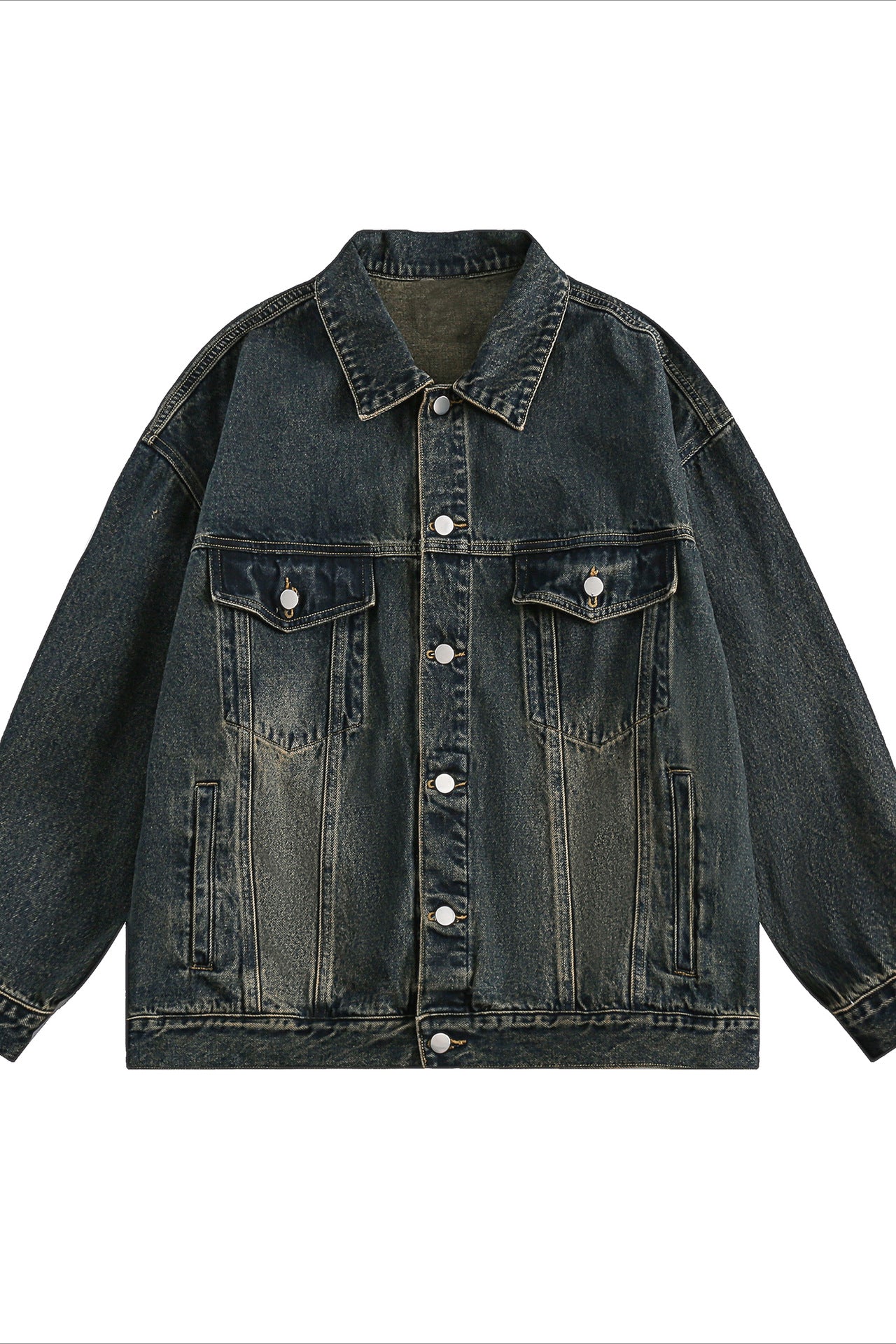 Lässige Jeansjacke für Herren mit Vintage-Waschung