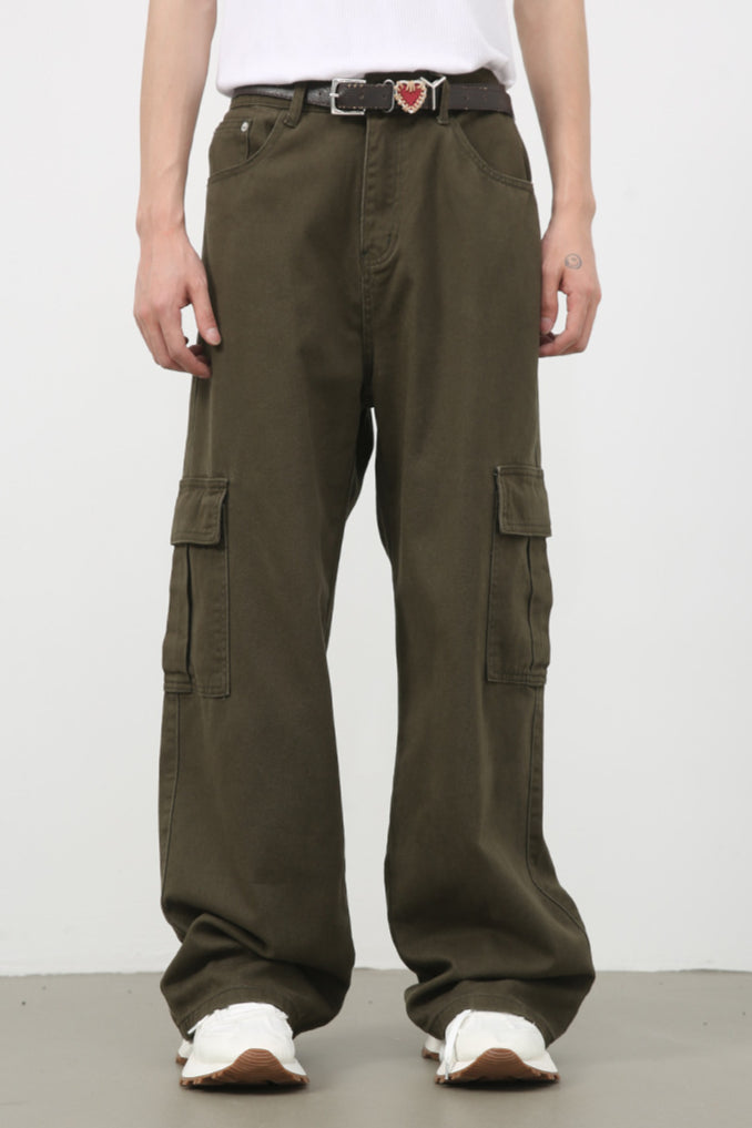 Trendy weite, lässige Cargohose 