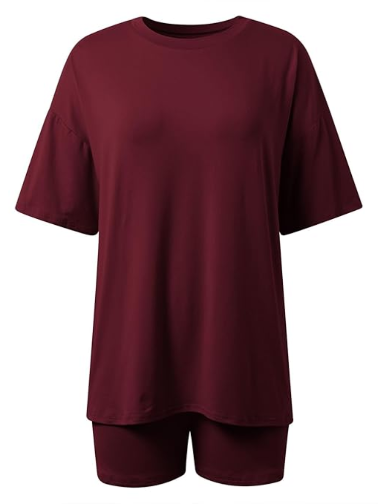 Women’s Soft Stretch Lounge Set – Comfy & Stylish 2-Piece Outfit