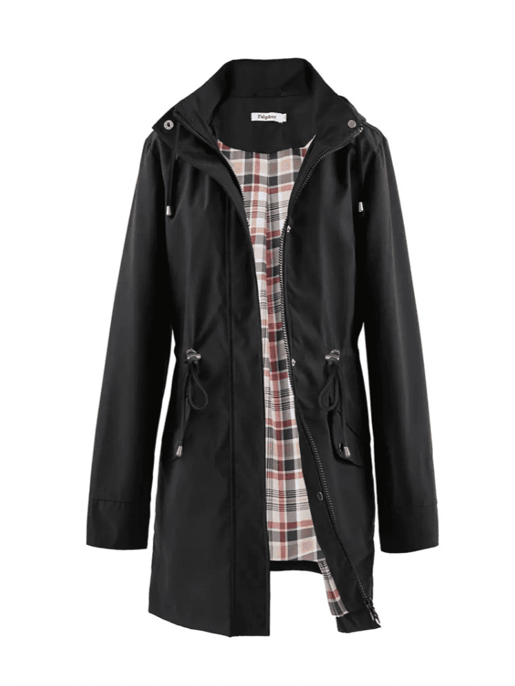 Heritage Plaid-Lined Waterproof Raincoat