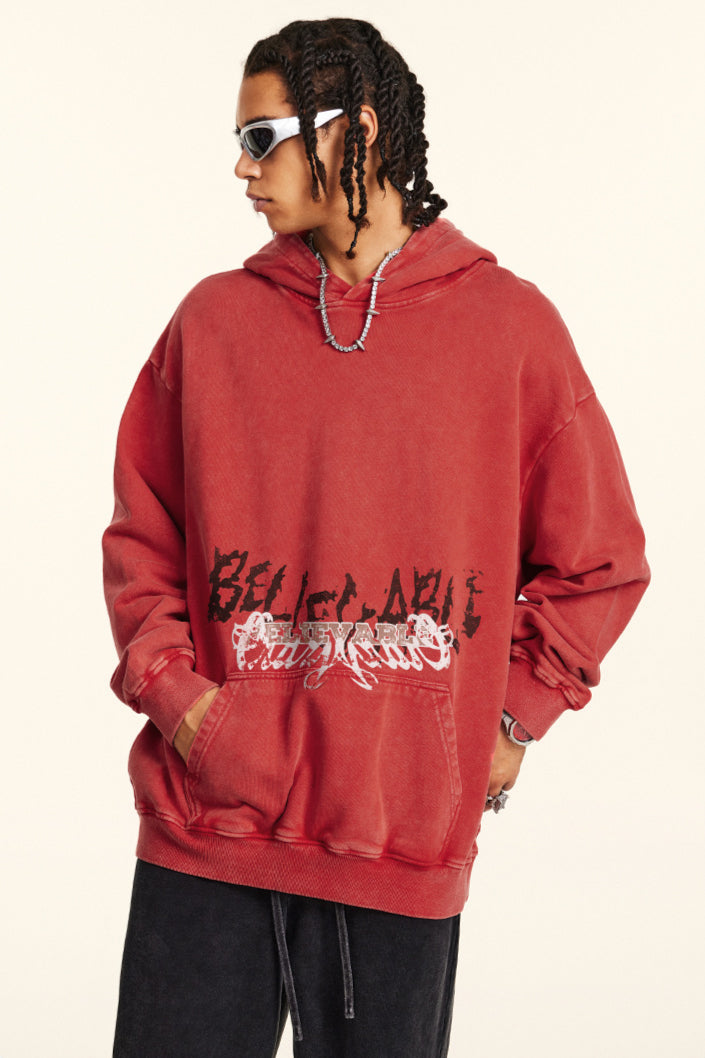 Men's Oversized Hoodie with Cool Graphic Print