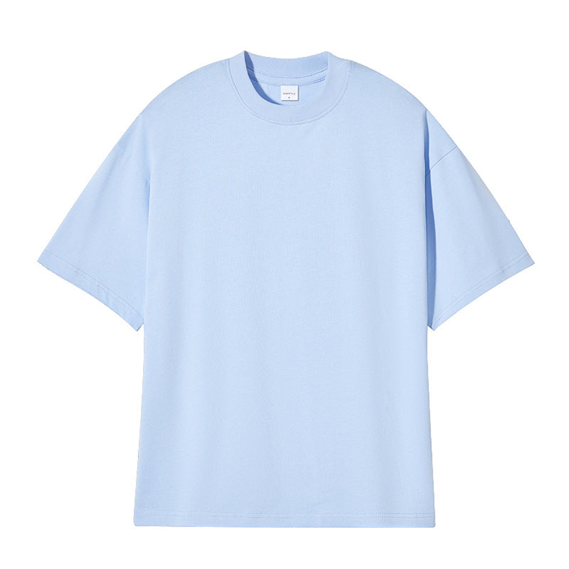 Plain Loose Round Neck T-Shirt