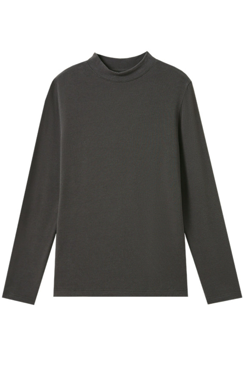 Lightweight Mock Neck Long Sleeve