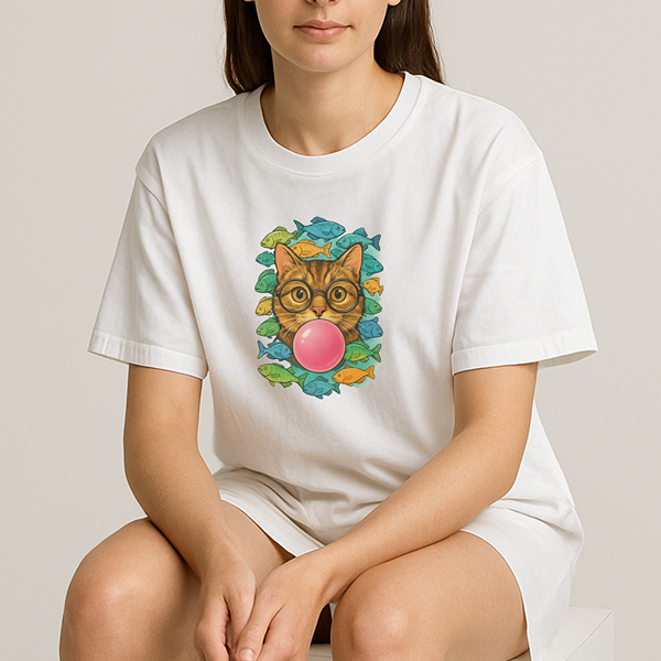 Tabby Cat & Bubblegum Classic Tee