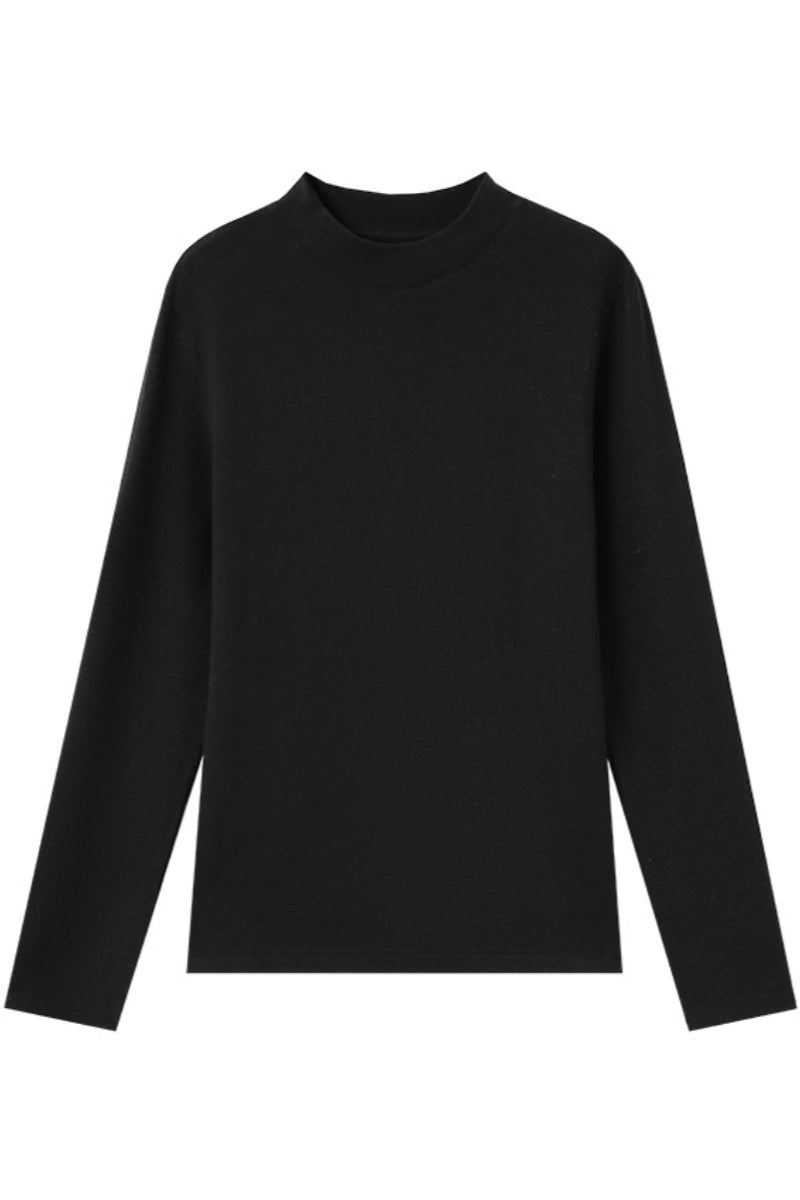 Lightweight Mock Neck Long Sleeve