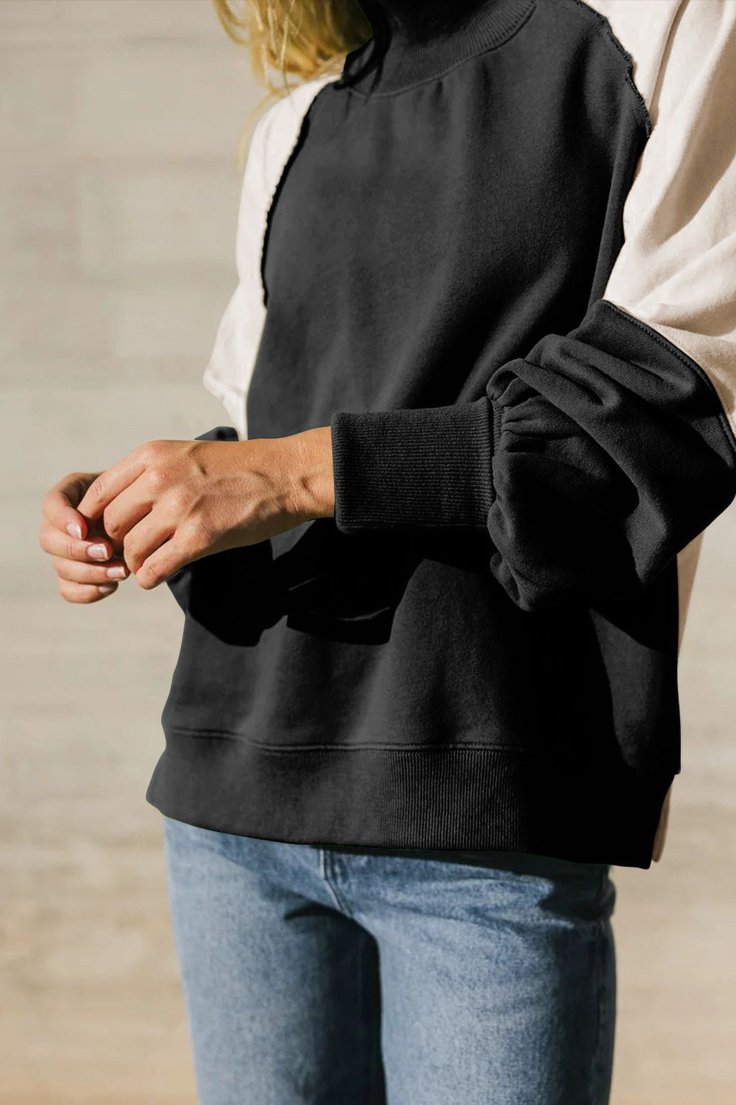 Colorblock Raglan Sweatshirt