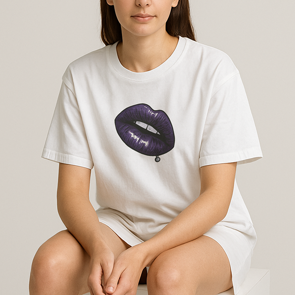 Purple Lips Classic Tee