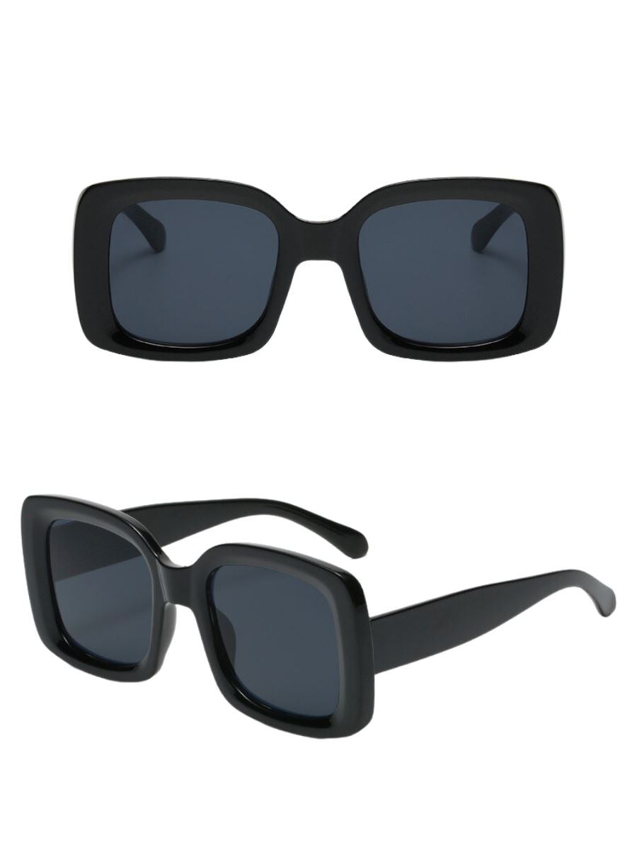 Chic Fleek Square Sunglasses Pinchbox Black 